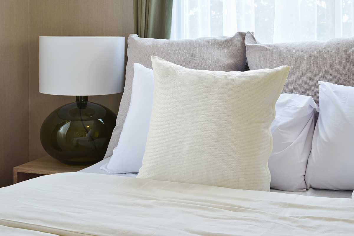 modern bedroom at Polaris at East Point apartments located in Atlanta, GA